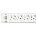 Мережевий фільтр-подовжувач 5 розеток 3xUSB-A 1xUSB-C 5м білий HP-5-43 Мережевий фільтр-подовжувач 5 розеток 3xUSB-A 1xUSB-C 5м білий HP-5-43