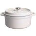 Кокотниця чавунна емальована 4,5 л, бежевий Yiwu HP-FLG-4 WHITE