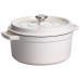 Кокотниця чавунна емальована 4,5 л, бежевий Yiwu HP-FLG-4 WHITE