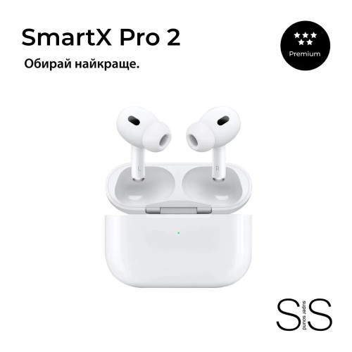 Навушники бездротові TWS SmartX Pro 2 Premium Bluetooth навушники з мікрофоном SAP2P Навушники бездротові TWS SmartX Pro 2 Premium Bluetooth навушники з мікрофоном SAP2P