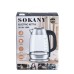 Електрочайник Sokany Electric Kettle 2000W 2l прозорий чайник SKSH1069