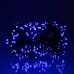 Новорічна гірлянда вулична 30 м 300 LED з сонячною батареєю чорний провід Синій SB300L30MBBL Новорічна гірлянда вулична 30 м 300 LED з сонячною батареєю чорний провід Синій SB300L30MBBL
