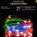 Гірлянда роса на пульті 50 метрів на 500 led світлодіодів крапля на зеленому дроті мультиколор 500L50MGML Гірлянда роса на пульті 50 метрів на 500 led світлодіодів крапля на зеленому дроті мультиколор 500L50MGML