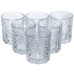 Набір чарок для настоянок Rocks Glass 6 штук по 75 мл з рельєфним візерунком HP-17-8 Набір чарок для настоянок Rocks Glass 6 штук по 75 мл з рельєфним візерунком HP-17-8