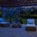 Новорічна гірлянда вулична 50 м 500 LED з сонячною батареєю чорний провід Синій SB500L50MBBL Новорічна гірлянда вулична 50 м 500 LED з сонячною батареєю чорний провід Синій SB500L50MBBL