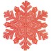 Килимок для сервірування столу Snowflake 38 см, червоне золото HP-36327-14