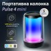 Портативна міні колонка з підсвічуванням Чорний 8893AB
